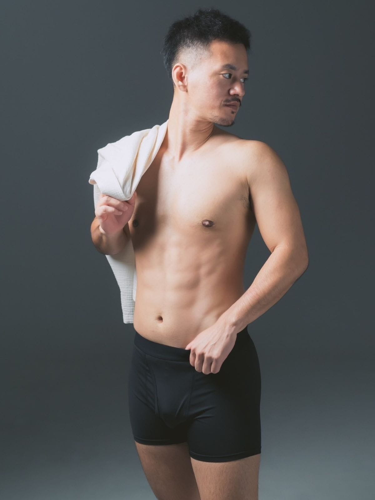 FTM向けボクサーパンツ ジェットブラック(モバイル版) - FTM Boxer Briefs Jet Black (Mobile Version)