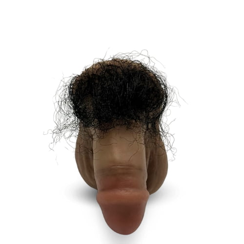FTM向けエピテーゼ「Toren Round」露茎タイプ コンパクトサイズ(陰毛あり) - Circumcised FTM prosthetics, compact size with pubic hair