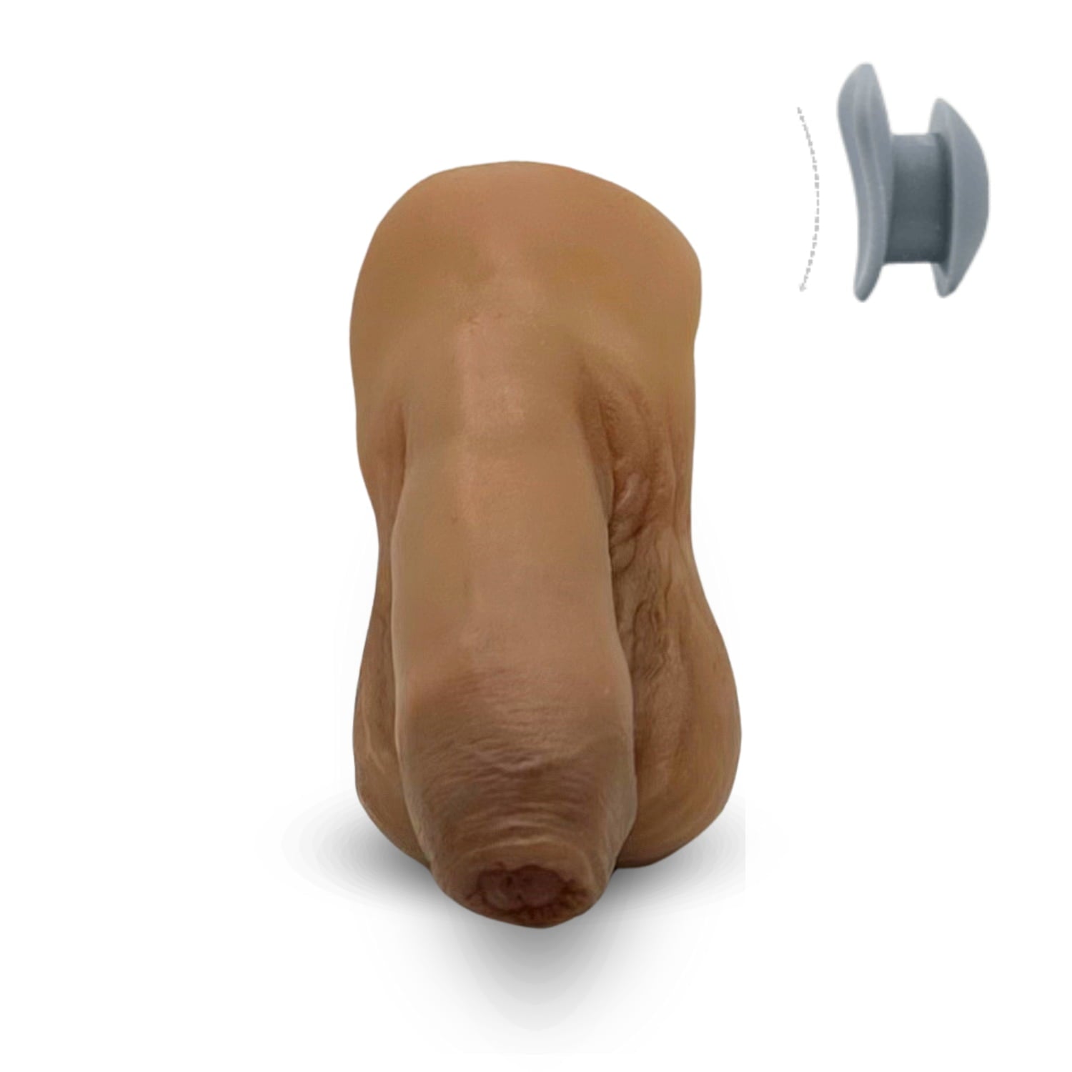 FTM向けエピテーゼ「Toren Round」包茎タイプ レギュラーサイズ(くすみ少なめ) - FTM phimosis prosthetic, regular size, light tone