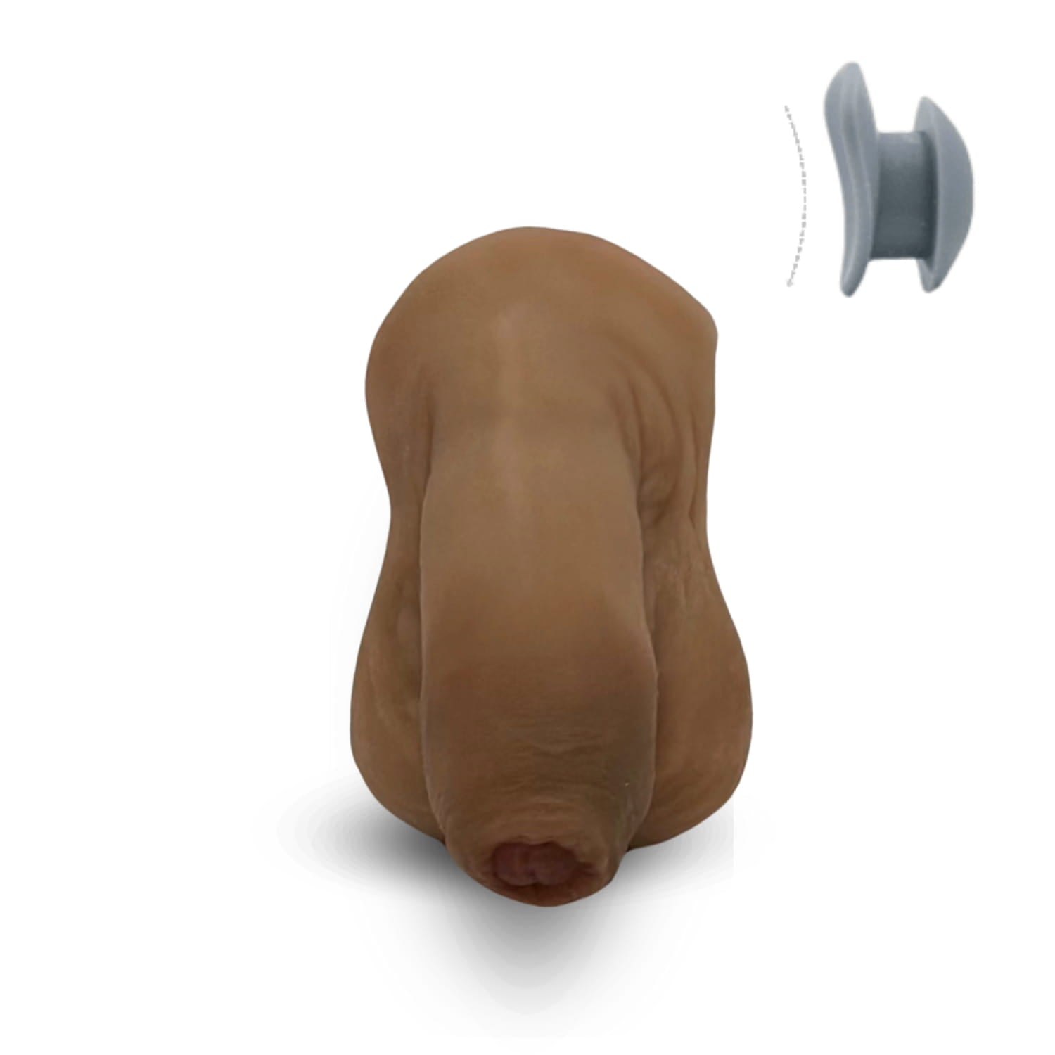 FTM向けエピテーゼ「Toren Round」包茎タイプ コンパクトサイズ(くすみ少なめ) - FTM phimosis prosthetic, compact size, light tone