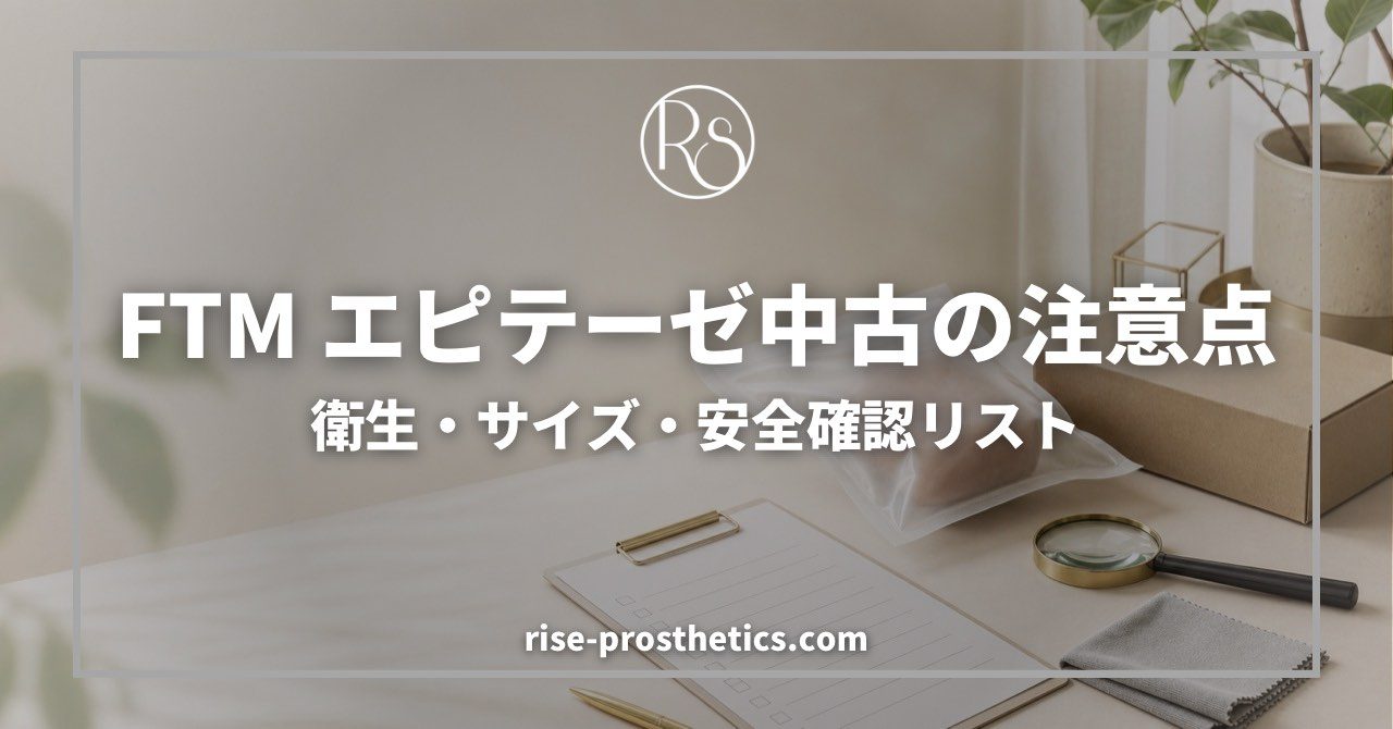 FTMエピテーゼ中古の注意点 衛生・サイズ・安全確認リスト
