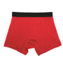 FTM向けボクサーパンツ クリムゾンレッド（着用イメージ・正面） - FTM Boxer Briefs Crimson Red (Worn - Front View)