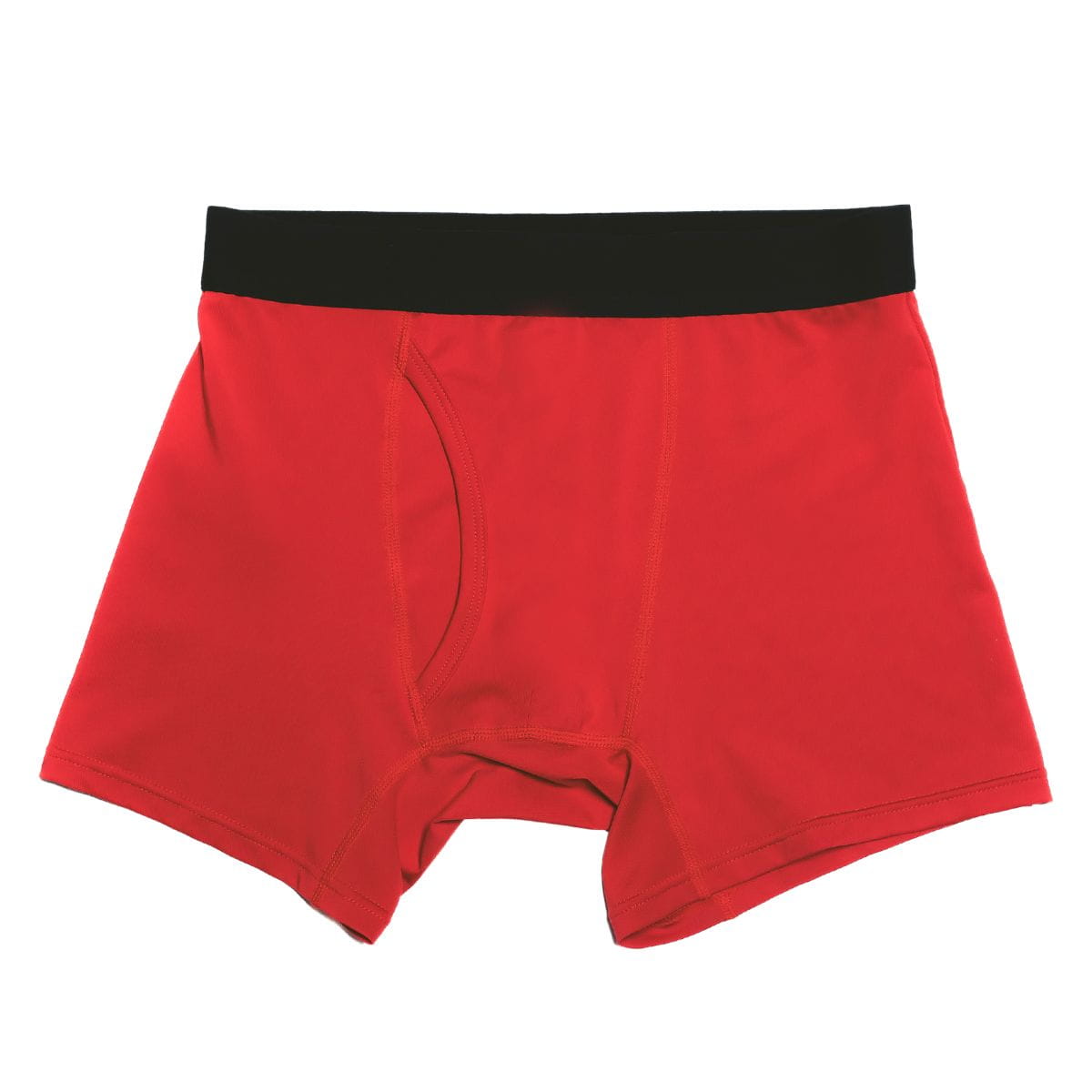 FTM向けボクサーパンツ クリムゾンレッド（前面・内ポケット付き） - FTM Boxer Briefs Crimson Red (Front - Built-in Pocket)