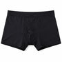 FTM向け前閉じボクサーパンツ ジェットブラック（前面） - FTM Boxer Briefs Jet Black (Front Closed)