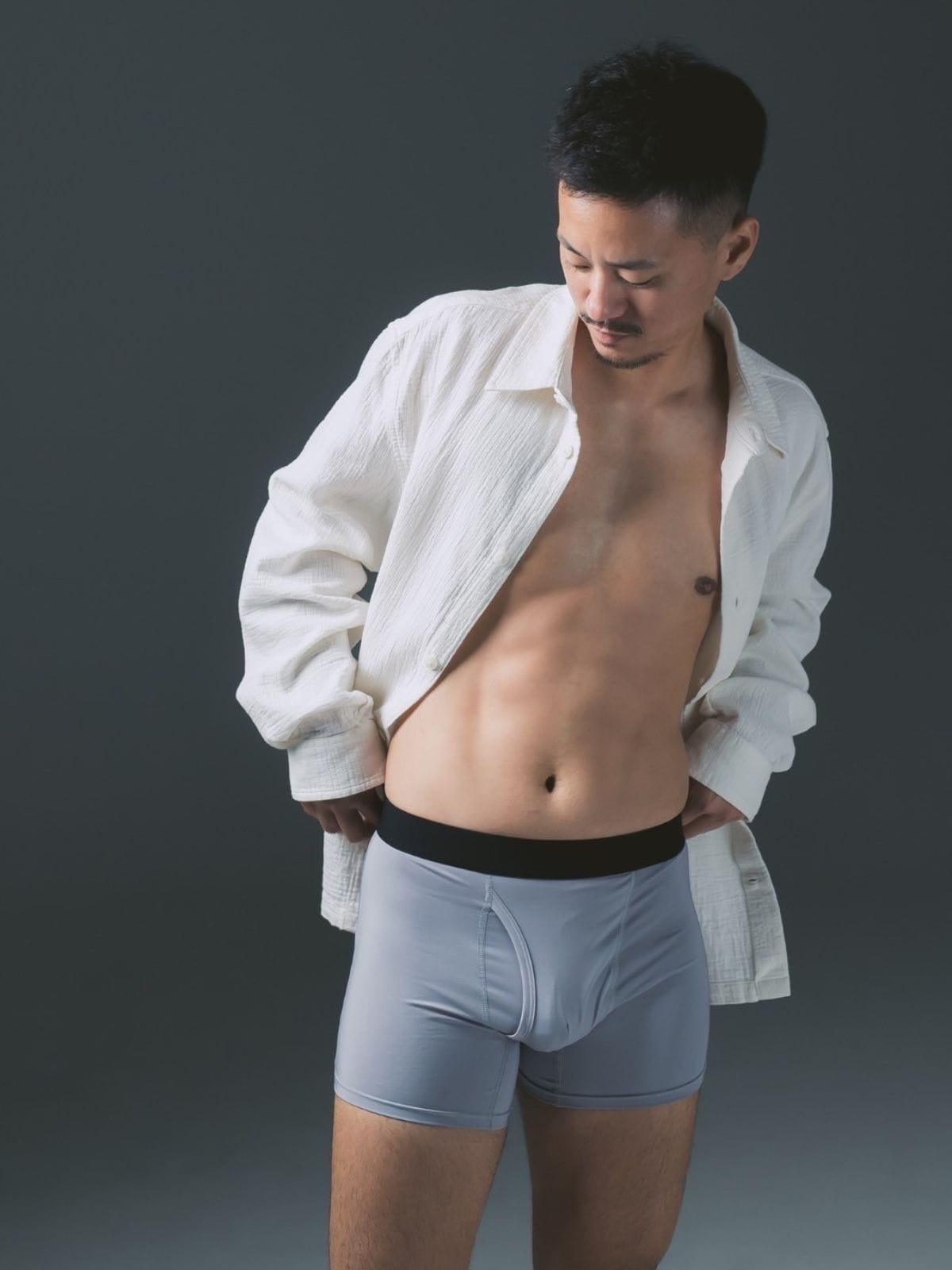 FTM向けボクサーパンツ ミスティグレー（モバイル版） - FTM Boxer Briefs Misty Gray (Mobile Version)