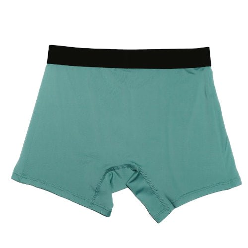 FTM向けボクサーパンツ スモークグリーン（背面） - FTM Boxer Briefs Smoke Green (Back)