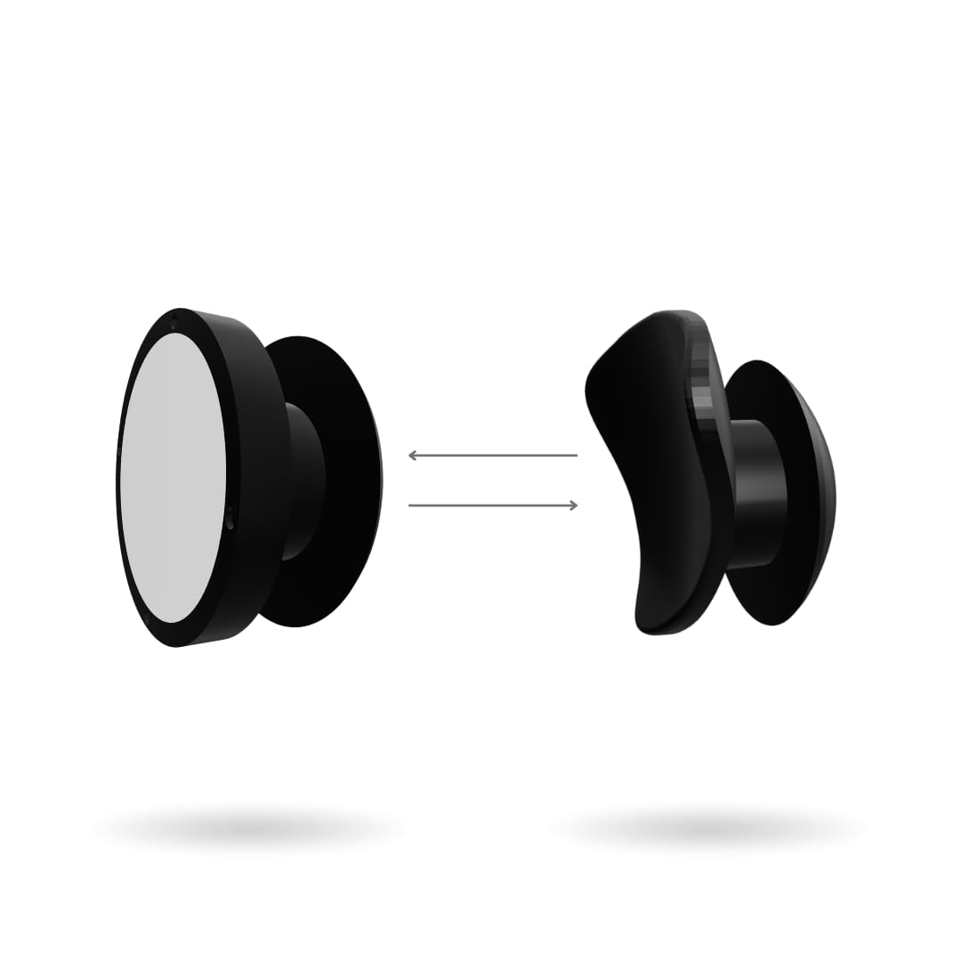 Premium Torenのマグネットクリップとプレミアムクリップを切り替えられる2Way構造の説明画像（FTMエピテーゼ）